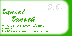 daniel bucsek business card